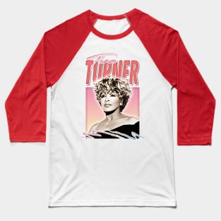 Tina Turner ///// 80s Style Retro Fan Art Design Baseball T-Shirt